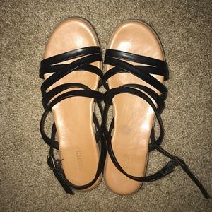 Black strapped Sandals